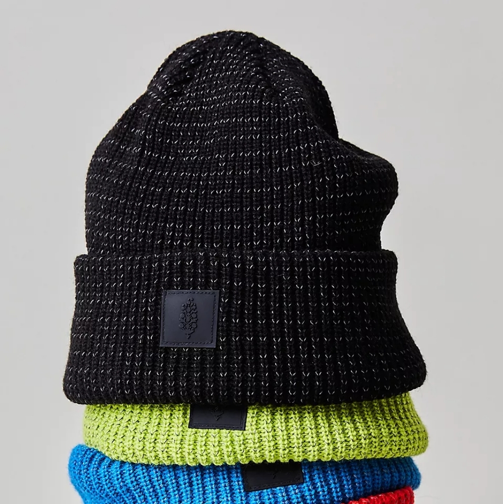 Free People Black Knit Beanie
